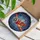Holiday Art Admirers' Tiffany Stained Glass Santa Airplane Festive Snowflake Starry Night Mosaic Stained Glass Suncatcher - LFE8WltfyU