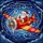 Holiday Art Admirers' Tiffany Stained Glass Santa Airplane Festive Snowflake Starry Night Mosaic Stained Glass Suncatcher - 5