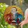 Holiday Fantasy Art Enthusiasts Stained Glass Santa Ruby Red Blue Dragon Tiffany Style Golden Amber Mosaic Stained Glass Suncatcher - 2