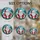 Winter Celebrators' Tiffany Style Stained Glass Santa Claus, Holly & Snowflakes Mosaic Stained Glass Suncatcher - 02OUNj9Tsf