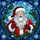 Winter Celebrators' Tiffany Style Stained Glass Santa Claus, Holly & Snowflakes Mosaic Stained Glass Suncatcher - 5