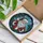Winter Celebrators' Tiffany Style Stained Glass Santa Claus, Holly & Snowflakes Mosaic Stained Glass Suncatcher - rxn9ITkoIX
