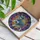 Schnauzer Lovers' Vibrant Jewel Tone Stained Glass Geometric Schnauzer Dog Art Mosaic Stained Glass Suncatcher - 4HQ34AmNmL
