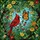 Nature Enthusiasts' Tiffany Stained Glass Cardinal Monarch Butterfly Botanical Mosaic Jewel Tones Stained Glass Suncatcher - 5