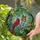 Nature Enthusiasts' Tiffany Stained Glass Cardinal Monarch Butterfly Botanical Mosaic Jewel Tones Stained Glass Suncatcher - 2