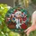 Holiday Celebrators' Tiffany Style Snowman Mosaic Red Green Gold Intricate Stained Glass Stained Glass Suncatcher - _GlgKekMHr