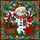 Holiday Celebrators' Tiffany Style Snowman Mosaic Red Green Gold Intricate Stained Glass Stained Glass Suncatcher - 5