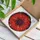 Art Lovers' Tiffany Style Stained Glass Fiery Red Orange Poppy Mosaic Jewel Tones Stained Glass Suncatcher - 3
