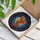 Fantasy Art Lovers' Vibrant Tiffany Stained Glass Phoenix Cosmic Nebula Jewel-Studded Border Stained Glass Suncatcher - 3