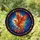 Fantasy Art Lovers' Vibrant Tiffany Stained Glass Phoenix Cosmic Nebula Jewel-Studded Border Stained Glass Suncatcher - 1