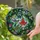 Stained Glass Art Lovers' Tiffany Style Hummingbird Emerald Ruby Floral Mosaic Intricate Vines Edge-to-Edge Stained Glass Suncatcher - P83-2OlRNm
