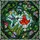 Stained Glass Art Lovers' Tiffany Style Hummingbird Emerald Ruby Floral Mosaic Intricate Vines Edge-to-Edge Stained Glass Suncatcher - 5