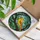 Nature Lovers' Intricate Stained Glass Yellow Canary, Tiffany Style Orange & Green Mosaic Pattern Stained Glass Suncatcher - 3