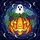 Halloween Lovers' Vivid Stained Glass Jack-o'-lantern Ghost Succulent Night Sky Pattern Stained Glass Suncatcher - 5
