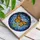 Nature Lovers' Tiffany Style Monarch Butterfly Stained Glass Mosaic Art Orange Blue Purple Green Stained Glass Suncatcher - 3