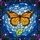 Nature Lovers' Tiffany Style Monarch Butterfly Stained Glass Mosaic Art Orange Blue Purple Green Stained Glass Suncatcher - 5