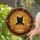 Halloween & Cat Lovers' Stained Glass Black Cat Jack-o'-Lantern Glowing Autumn Foliage Mosaic Stained Glass Suncatcher - 2