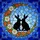 Celestial Dreamers' Vibrant Stained Glass Crescent Moon Rabbits, Blue Sapphire Sky & Floral Jewel Tones Stained Glass Suncatcher - 5