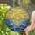 Nature Lovers' Vibrant Stained Glass Ocean Sunset Art with Tiffany Style Sun & Waves Stained Glass Suncatcher - 2