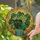 Botanical Enthusiasts' Tiffany Stained Glass Monstera Emerald Lime Teal Pattern Stained Glass Suncatcher - 2