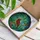 Nature Lovers' Vibrant Stained Glass Cardinal Bird & Foliage Mosaic, Ruby Red Green Blue Yellow Tiffany Style Pattern Stained Glass Suncatcher - 3