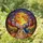 Fantasy Art Admirers' Intricate Tiffany Stained Glass Ducks Jack-o'-Lantern Autumn Twilight Stained Glass Suncatcher - 1
