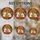 Spooky Cute Enthusiasts' Intricate Stained Glass Chibi Ghosts Jack-o'-lanterns Autumn Forest Mosaic Glowing Jewel Tones Stained Glass Suncatcher - 4