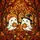Spooky Cute Enthusiasts' Intricate Stained Glass Chibi Ghosts Jack-o'-lanterns Autumn Forest Mosaic Glowing Jewel Tones Stained Glass Suncatcher - 5