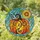 Nature Lovers' Intricate Tiffany Style Pumpkin Sunflower Teal Orange Mosaic Stained Glass Suncatcher - 1