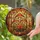 Nature Lovers' Vibrant Tiffany Stained Glass Autumn Forest Toadstool Maple Leaf Mosaic Stained Glass Suncatcher - 2