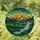 Art Enthusiasts' Vibrant Tiffany Stained Glass Sunset Bird Emerald Teal Mountain Mosaic Stained Glass Suncatcher - 1