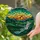Art Enthusiasts' Vibrant Tiffany Stained Glass Sunset Bird Emerald Teal Mountain Mosaic Stained Glass Suncatcher - 2