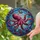 Ocean Life Admirers' Tiffany Style Stained Glass Octopus Crimson Fuchsia Amber Ocean Mosaic Stained Glass Suncatcher - 2