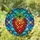 Art Lovers' Tiffany Stained Glass Strawberry Mosaic Intricate Geometric Jewel Tone Pattern Stained Glass Suncatcher - 1