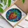 Art Lovers' Tiffany Stained Glass Strawberry Mosaic Intricate Geometric Jewel Tone Pattern Stained Glass Suncatcher - 3