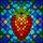 Art Lovers' Tiffany Stained Glass Strawberry Mosaic Intricate Geometric Jewel Tone Pattern Stained Glass Suncatcher - 5