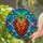 Art Lovers' Tiffany Stained Glass Strawberry Mosaic Intricate Geometric Jewel Tone Pattern Stained Glass Suncatcher - 2