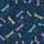 Personalized Kids & Youth School Backpack: Magical Navy Teal Dragonfly & Vine Print Satin Pajamas Set - 4