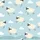 Sheep Lover Fluffy Cartoon Sheep, Sky Blue Cloud Pattern Low Top Canvas Shoes Satin Pajamas Set - 4