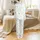 Narwhal Lover's Pajamas: Whimsical Pastel Narwhal & Ocean Bubbles Sleep Set Satin Pajamas Set - 3