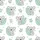 Koala Lover Hand-Drawn Koala & Eucalyptus Leaf Canvas Shoes Satin Pajamas Set - 4