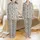Women's Intricate Tribal Ikat Diamond Pajamas: Neutral Boho Western Cowhide Print Sleep Set Satin Pajamas Set - 1