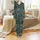 Cozy Adult & Artist Gift: Impressionist Irises Botanical Garden 100% Cotton Woven Throw Satin Pajamas Set - 2