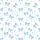 Women's Coquette Style Pastel Blue Bow & Dot Print Polyester Sleep Set Satin Pajamas Set - 4