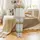 Nature Lover's Impressionistic Birch Tree Forest Sleep Set: White Aspen & Golden Flora Satin Pajamas Set - 2