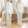 Women's Satin Sleep Set: Deconstructed Wellness Pattern - Minimalist Teal & Grey Loungewear Satin Pajamas Set - 1
