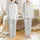 Women's Holographic Pajama Set: Ethereal Abstract Pastel Fluid Sleepwear Satin Pajamas Set - 1