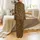 Her Boho Tortoiseshell Pajamas: Personalized Initials & Custom Name Gift Satin Pajamas Set - 3