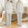Women's Bohemian Retro Floral 60s Daisy Pattern Sleepwear Set Satin Pajamas Set - 1