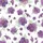 Women's February Birth Flower Sleep Set: Custom Birthday Violet & Deep Purple Floral Loungewear Satin Pajamas Set - 4